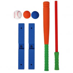 Kit D'entrainement De Baseball Pour Enfants, En Mousse Nbr Souple Et Sure, Jouet D'interieur Et D'exterieur - Neuf
