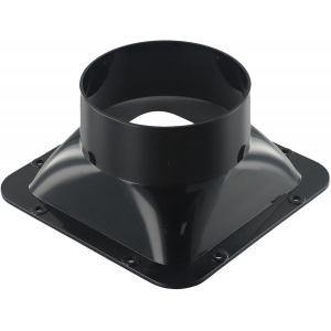 Bride de connecteur de conduit d'air en plastique ABS, 100 mm-200 mm, connecteur de tube d'extension de tuyau d'échappement, noir (110 mm) - Neuf