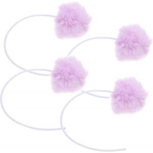 KAL-Jouets Interactifs Pour Chats 4 Pièces De Remplacement Pour Arbres À Chat Poteau À Gratter En Peluche Décoré De Cloches Suspension Facile Protège Vos Meubles - Neuf