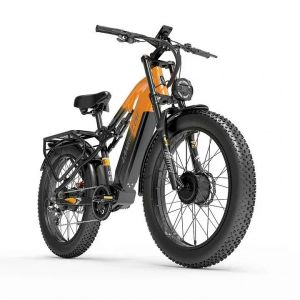 Vélo Électrique Lankeleisi M800 Max - Double Moteur 2000w - Sumsung Batterie Amovible 20ah - Autonomie 130 Km - Shimano 7 Vitesses Vtt - Neuf