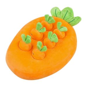 Carotte Peluche Jouet Dessin Anim&eacute; Parc de Fruits Coussin Carotte Poup&eacute;e 32x32cm - Neuf