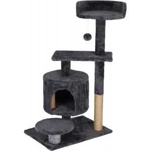Arbre &Agrave; Chat, Niche, 2 Plateformes, Souris De Jeu, 62 Cm - Neuf
