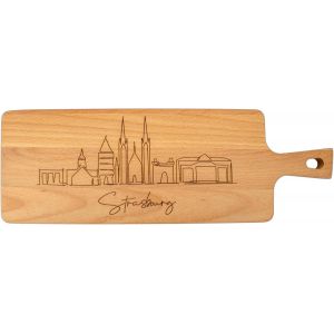 Planche À Découper En Bois Ville De Toulouse - Planches De Cuisine Pour Fromage Ou Charcuterie - Idée Cadeau Anniversaire, Retraite, Fête Des Pères, Fêtes Des Grands-Pères - Haute Qualité - Neuf