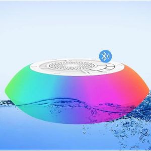 Lumière de piscine LED flottante avec haut-parleur,8 modes d'éclairage,étanche - Neuf