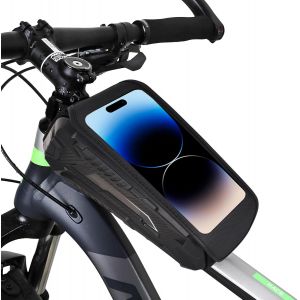 Asas-Sacoche Cadre Vélo,Sacoche Vélo Étanche,Sac Cadre Vélo Téléphone Pour Jusqu¿À Téléphone De 7"",Portable Sacoche Cadre Velo Avec Écran Tactile,Cyclisme Sacoche De Tube Supérieur De Vélo - Neuf