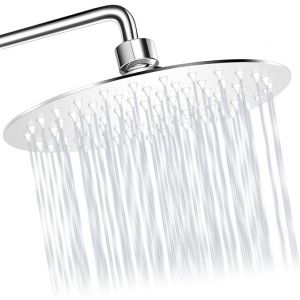 Pommeau de douche Weilan, pommeau de douche de salle de bain, pommeau de douche rond anticalcaire, pommeau de douche monobloc en acier inoxydable pommeau de douche à économie d'eau - Neuf