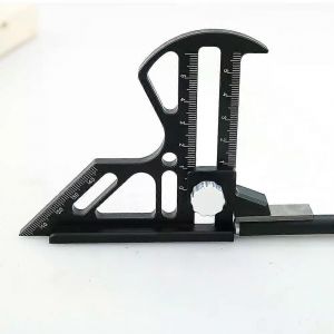 Jauge de hauteur de travail du bois alliage d'aluminium bricolage outil de mesure de hauteur de travail du bois scie à table règle de mesure de profondeur - Neuf