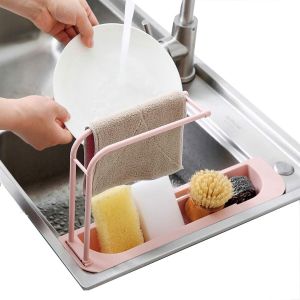 Chenquansarl-Gouttoir Extensible À Récurer (Convient Pour Évier Camper Caravane) Plateau De Drainage Panier Extensible Cuisine Support Pour Séchage Des Chiffons Et Rangement Organisateur De Nettoyage - Neuf