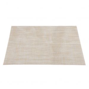 Hjlian Sets De Table Rectangulaires En Pvc Pour Table A Manger, Decoration De Cuisine Et Salle A Manger (Beige) - Neuf