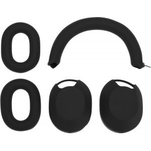 KAL-Set Of 5Pcs Coussinets D'Oreille En Cuir Protéiné Pour Casque Housse De Protection En Silicone Accessoires Pour Écouteurs Compatible Avec Sony Wh-0Xm5 - Neuf