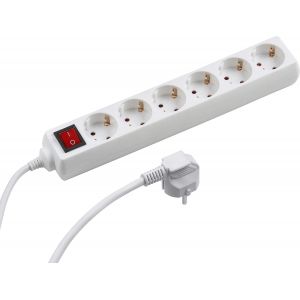 Bloc multiprise avec interrupteur IP20 1,4 m, 7430510 - Neuf