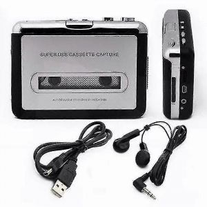 Lecteur de cassettes portable et convertisseur de cassettes audio Walkman en mp3,conversion de cassettes Walkman en mp3 via USB,magnétophone en cassette - Neuf