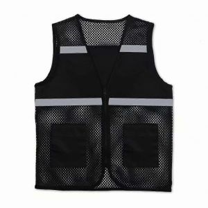 Hommes Femmes Vêtements Vêtements De Travail Gilets Manteau Unisexe Extérieur Maille Gilet Veste Lâche Zip Bande Réfléchissante Imprimé Gilet De Pêche Tops - Neuf