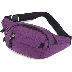 Sjzg-Banane &Eacute;tanche Pour Femme Et Homme - Sac De Randonn&eacute;e, Sacoche &Agrave; Dos, Poitrine R&eacute;glable Pour Sports De Plein Air, Voyages, Cyclisme (Violet) - Neuf