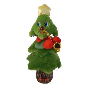 Sapin de Noël chantant et dansant de 15 pouces pour enfants, jouet en peluche musical, décoration de table de festival-20PCS - Neuf