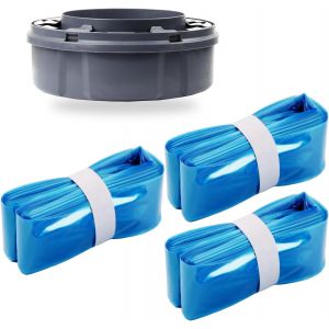 Lot De 3-8M/26Ft Recharge Poubelle Grande Capacité Respectueux De L'Environnement Compatibles Avec Tommee Tippee Twist&Click De Recharges - Neuf