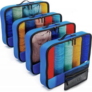 KALANKA-Organisateur de Voyage (Bleu Large) Organisateurs de Sac pour Rangement Valise. Bagage Cube Valise. Pochette Rangement Voyage Un Sac pour Valise. Packing Cubes - Neuf