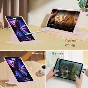 Case Pour Xiaomi Redmi Pad Pro & Poco Pad 12.1"" Coque Avec Emplacement Pour Stylo & Support Rotatif,Cuir Pu + Acrylique Transparent - Neuf