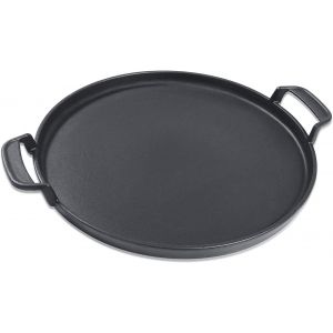 Ulteronixshop-Plaque de Gril Ronde en Fonte de 30,5 cm pour barbecues &agrave; Charbon Weber 57cm, Compatible avec Weber Gourmet BBQ System, Noir, 30,5 cm - Neuf