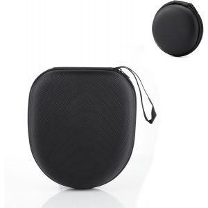 Housse Airpods Max Mallette de Transport Noire, Sac de Transport &Eacute;couteur &Eacute;tui de Voyage Rigide avec c&acirc;ble de Rangement pour Chargeur - Neuf
