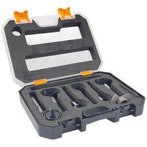 10 Pi&egrave;ces Fraise Bois Set, Tranchant Carbure Foret Bois, Foret a Bois 15, 20, 25, 30, 35 mm, Tari&egrave;re Meche Bois, Forets Bois pour Bois, Bois dur, Meubles, Charni&egrave;res (1) - Neuf