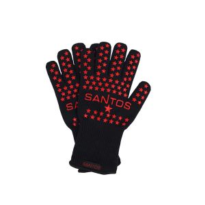 Ulteronixshop-SANTOS Gants de barbecue r&eacute;sistants &agrave; la chaleur jusqu'&agrave; 350 &deg;C - En fibres d'aramide - Antid&eacute;rapants et flexibles - Protection pour les mains et les avant-bras - Avec doublure en coton - Neuf