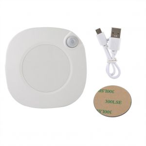 Hjlian Mini Lampe De Nuit Carree Avec Capteur De Lumiere, Ideale Pour La Chambre D'un Bebe (Usb) - Neuf