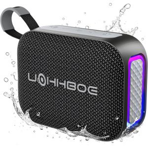Enceinte Bluetooth Ultra Portable Bluetooth 6.0 20W Enceintes Puissante 24H Autonomie Ipx5 Etanche Haut Parleur Tws Stéréo Sans Fil 4 Lumières Led Rgb Pour Fête Plage Camping - Neuf