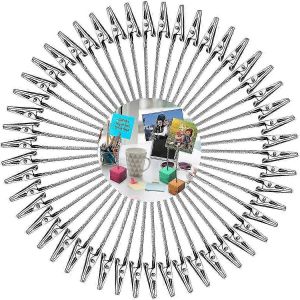 50Pcs Alligator Clip Photo Holders,Clips Photo en m&eacute;tal,Clip m&eacute;mo bricolage - Neuf