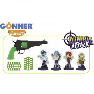 Set Zombie Attack Enfant - Pistolet 24 Balles + 4 Figurines - Neuf