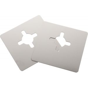 ChenQuanSarl-Lot De 2 Plaques De Renfort De Porte En Acier Inoxydable - Plaque De Remplis Divisée - Neuf