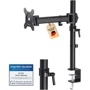 CHECARZHN--NO1-Support Ecran Pc Suppor Moniteur Arm Moniteur Stand De Bureau Pour Écran Support De Table Pour Moniteur Jusqu'À 13-34 Pouces Hf27Db - Neuf