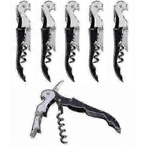 Tire-Bouchon De Serveur,Ouvre-Bouteille Avec Coupe-Feuille,Ami Du Serveur,Cl&eacute; &Agrave; Vin Professionnelle Pour Serveurs,Ouvre-Bouteille,Ouvre-Bi&egrave;re,Accessoire Pour Vin (6 Pa - Neuf