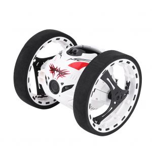 Voiture telecommandee 1:4 2,4 G, rotation de 2 secondes, jouet rebondissant, noir et blanc - Neuf