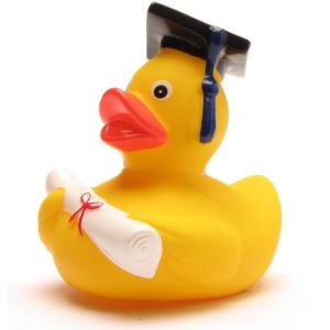 TDRFL-Canard De Bain Universitaire Avec Dipl&ocirc;me|Avec Chapeau De Docteur|Cadeau Pour Les Examens De Fin D'&Eacute;tudes Universitaires|Jaune - Neuf