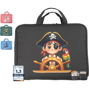 Sac Pour Tiptoi-Espace Pour 8 Livres-Kit De D&eacute;marrage Avec Insert Pour Stylo,C&acirc;ble Et Compartiment &Agrave; Piles-Pochette Sam Le Pirate De Mer - Neuf