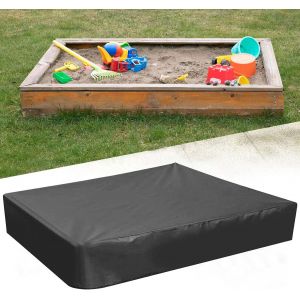 KAL-Bâche De Bac À Sable Étanche - 150 X 150 Cm - Avec Housse - Pour Bac À Sable - Étanche - Pour Jouets, Piscine, Terrasse - Neuf