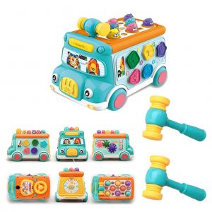 Jouet Musical Pour Bebe, Voiture Electronique Avec Son Et Lumiere, Jouet D'eveil Precoce, Cadeau D'anniversaire Pour Enfants De 3, 4 Et 5 Ans. - Neuf