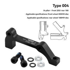 Mountain Bike Disc Brake Adapter: 180/180mm Conversion For Front Fork Frame A/B Column, Seat Style 3 - Neuf