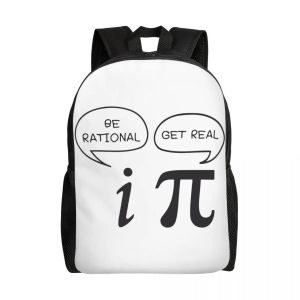 Sac à dos Geek Math Joke pour femmes et hommes, résistant à l'eau, pour l'école, le collège, les mathématiques, les sciences, les professeurs, sac cadeau imprimé - Neuf