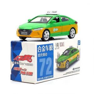 Caipo 1:40 Hyundai Elantra Taxi Alloy Diecast Car Model Toy With Pull Back For Children Gifts Educational Toy Collection - Neuf