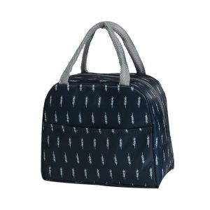 Sac à Lunch isolé (Plume Blanche sur Fond Bleu), Déjeuner Bureau de pique-Nique Sac isotherme Imperméable Déjeuner Sac Fourre-tout, Isolé Toile Pochette pour - Neuf