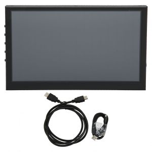 ecran tactile IPS 7 pouces, interface multimedia HD, mini ecran LCD portable avec deux haut-parleurs et prises audio - Neuf