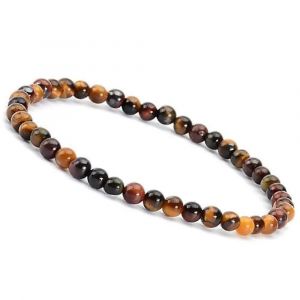 Subtile Pierre Pr&eacute;cieuse Femmes Bracelets De 4 Mm Chakra Perles De Bouddha Protecteur De L'oeil Du Tigre - Neuf