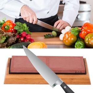 Hjlian Pierre A Aiguiser Pour Couteaux De Cuisine, Grain 800, Rouge, Pour Usage Domestique - Neuf