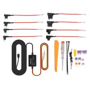 Dash Cam Hardwire Kit 12V ?28V vers 5V USB Adaptateur Protection contre la surchauffe pour Mirror Cam GPS Navigator Détecteur de radar MINI - Neuf