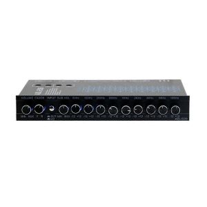 Égaliseur 9 bandes haute performance 9 bandes d'égalisation 12V DC pour bateau RV voiture métal avec CD AUX Inpu - Neuf