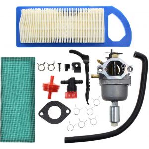 MEVRONISSHOP-Compatible avec Le carburateur 791858 Briggs & Stratton 792358 791858 794572 799727 698620 793224 697190 697141 Craftsman Tondeuse &agrave; Gazon avec Filtre &agrave; air et &agrave; Carburant - Neuf
