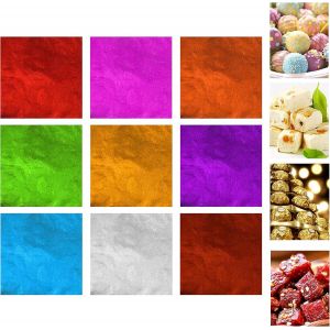 Lot De 900 Emballages En Aluminium Pour Bonbons-Qualité Alimentaire Et Non Toxique-Emballage Pour Bonbons Faits Maison,Sucettes,Brownies-Également Pour Bricolage,Art,Artisanat - Neuf