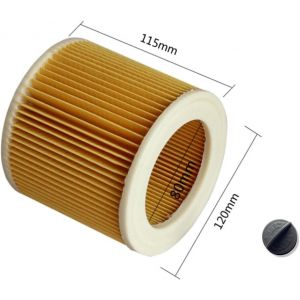 Filtre &Agrave; Cartouches Pour Aspirateur Sec Humide Aspirateur Multi-Usage K&auml;rcher A 2204 2254 2101 2201 Wd2 Wd3 Mv2 Mv2 Mv3 Wd2.200 Wd3.500 P Wd 3.200, Wd 3300 M, Wd 3500 P Comme 6.414[FIL9260471] - Neuf